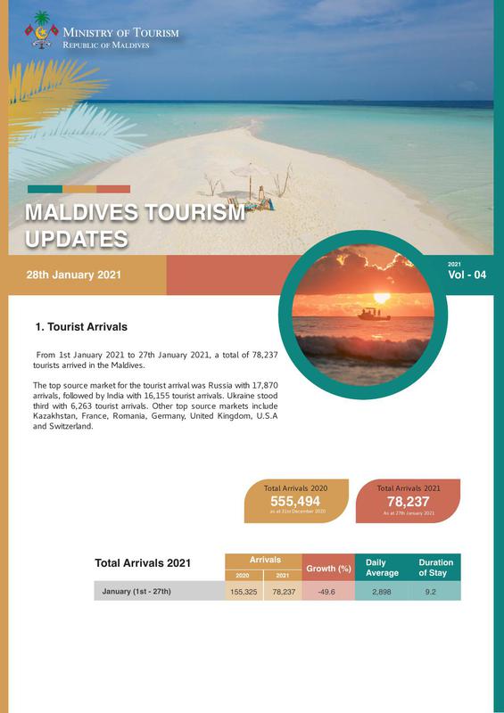 Tourism status update 28 January 2021